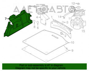 Capacul arcului stâng Ford Focus mk3 11-18 4d