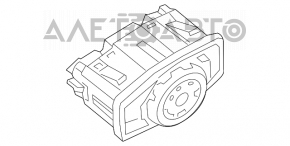 Controlul farurilor Ford Focus mk3 11-18 sub PTF cu buton de portbagaj