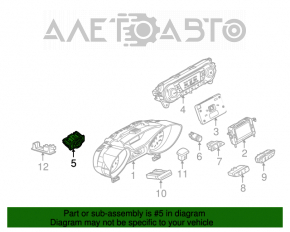 Controlul farurilor Ford Focus mk3 11-18 sub PTF cu buton de portbagaj.