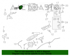 Компьютер двери передней правой Ford Mustang mk6 15-