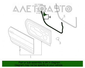 Garnitura ușii din față dreapta Ford Mustang mk6 15-