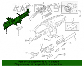 Tubul de subtorpilor pentru Ford Mustang mk6 15-