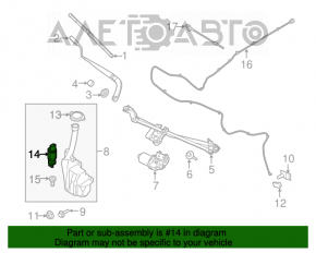 Мотор омывателя Ford Mustang mk6 15-