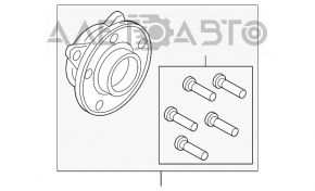 Rulment roata spate dreapta Ford Mustang mk6 15-