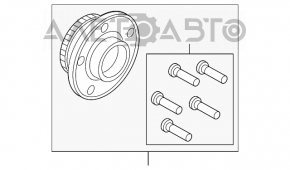 Rulment roata fata dreapta Ford Mustang mk6 15-