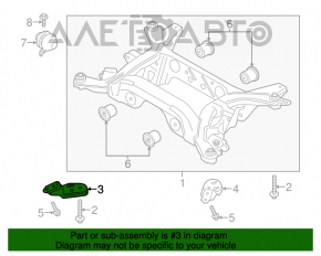 Capacul de suspensie spate dreapta pentru Ford Mustang mk6 15-