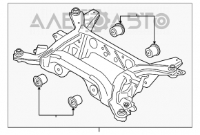 Bara spate pentru Ford Mustang mk6 15- cutie de viteze automată