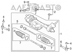 Capăt direcție dreapta Ford Mustang mk6 15 - nou original OEM