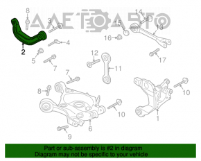 Maneta superioară stânga spate Ford Mustang mk6 15-