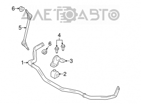 Stabilizatorul frontal Ford Mustang mk6 15-32mm