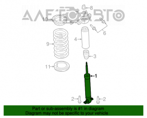 Amortizor spate stânga Ford Mustang mk6 15- cupe