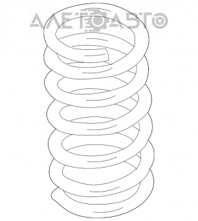 Arcul spate stânga Ford Mustang mk6 15- rigiditatea albastră