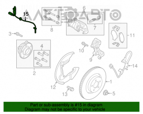 Senzor ABS spate dreapta Ford Mustang mk6 15-