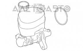 Главный тормозной цилиндр с бачком Ford Mustang mk6 15-