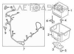 Palet pentru baterie Mustang mk6 15-