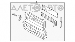 Jaluzele deflectorului de radiator Lincoln MKZ 13-16 asamblate, fără control de croazieră adaptiv.