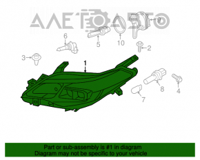Фара передняя правая Toyota Avalon 13-15 в сборе ксенон