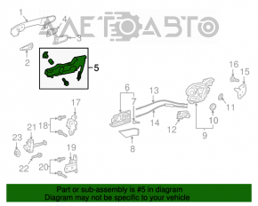 Механизм ручки двери задней правой Toyota Camry v70 18-24