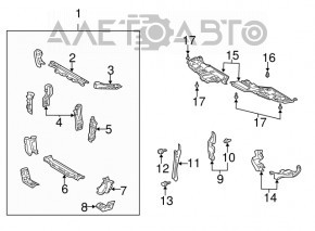 Protecția motorului stânga pentru Toyota Camry v30 2.4, nou, neoriginal.