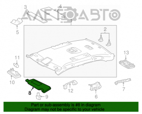 Козырек левый Toyota Camry v55 15-17 usa беж