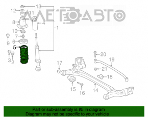 Arc spate dreapta Toyota Prius 2004-2009