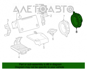 Difuzor ușă față dreapta Toyota Prius 50 16-