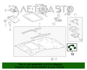 Ручка потолка передняя правая Toyota Prius 50 16- серая