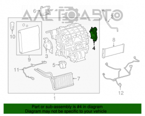 Actuator motor pentru ventilarea cuptorului Toyota Prius 50 16-