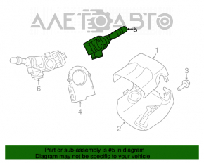 Comutatorul de sub volan din dreapta pentru Toyota Highlander 14-19