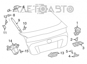 Кнопка открытия двери багажника Toyota Prius 50 16-