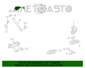 Buclele ușii portbagajului stâng Toyota Prius 50 16-