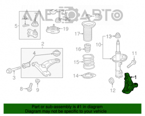 Capacul frontal dreapta Toyota Prius 50 16-