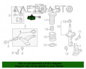 Suport amortizor fata dreapta Toyota Prius 50 16 - nou original OEM