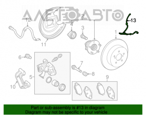 Cablu senzor ABS spate dreapta Toyota Prius 50 16-