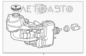 Главный тормозной цилиндр Toyota Prius 50 16-18 в сборе