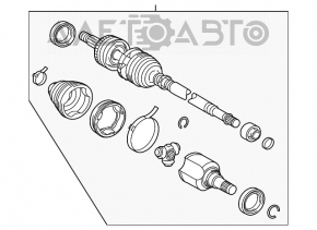 Привод полуось передняя левая Toyota Prius 50 16-