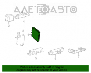 Modulul de control al cheii inteligente Toyota Prius 16-