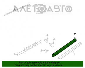 Capac usa fata stanga inferioara VW Beetle 12-19 negru fara crom