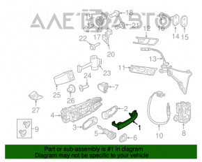 Mânerul ușii exterioare din spate stânga pentru VW Tiguan 09-17