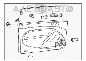 Обшивка двери карточка передняя правая VW Beetle 12-19 черн