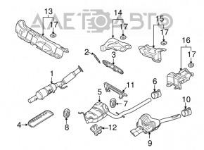 Tubul de admisie cu catalizator pentru VW Beetle 12-19 2.5