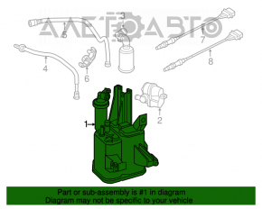 Canistra cu absorbant de cărbune VW Beetle 12-19 2.5