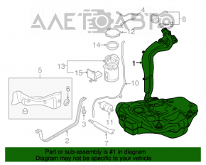 Rezervor de combustibil VW Beetle 12-14 2.0T, 2.5