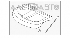 Raftul portbagajului VW Beetle 12-19 negru