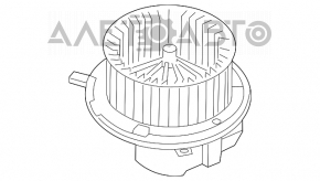 Motorul ventilatorului de încălzire VW Beetle 12-19