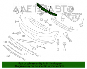 Suportul pentru bara spate centrală VW Beetle 12-19, nou, original OEM