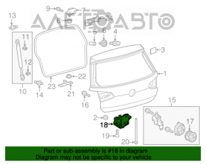 Замок двери багажника VW Beetle 12-19 новый OEM оригинал