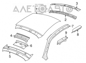 Acoperiș metalic VW Beetle 12-19 fără trapă, pe caroserie, țepi