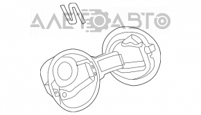 Capacul rezervorului de combustibil cu carcasă asamblată pentru VW Beetle 12-19 are prinderea ruptă.