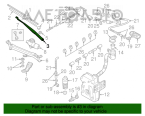 Поводок дворника правый VW Beetle 12-19